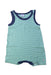 A Green Sleeveless Rompers from Petit Bateau in size 2T for boy. (Front View)