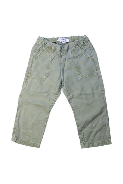 A Green Casual Pants from Bonpoint in size 2T for boy. (Front View)