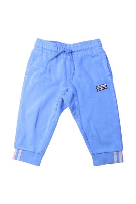 A Blue Sweatpants from Adidas in size 12-18M for girl. (Front View)