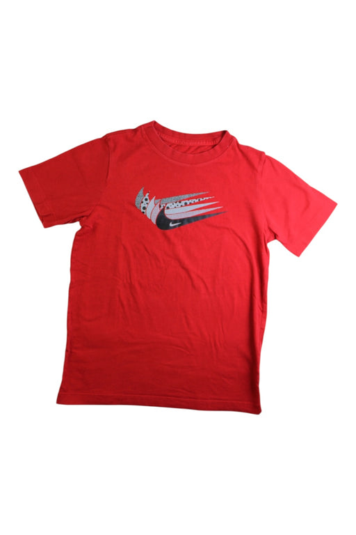 A Red Short Sleeve T Shirts from Nike in size 10Y for boy. (Front View)