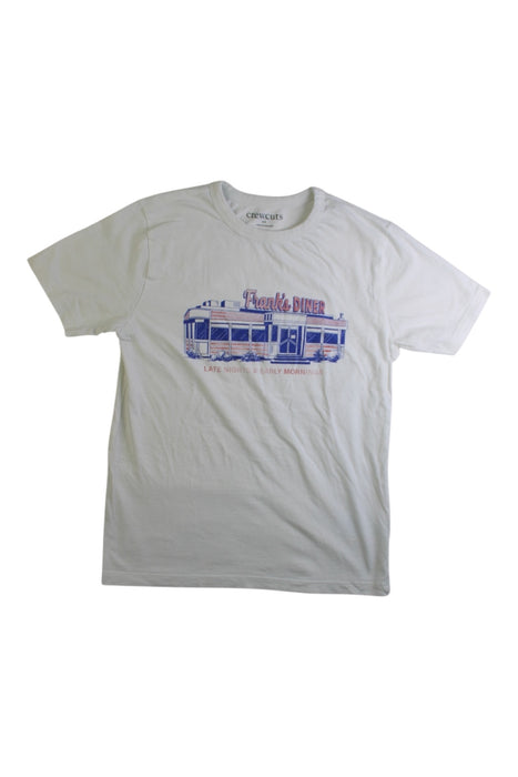 A White Short Sleeve T Shirts from Crewcuts in size 10Y for boy. (Front View)