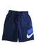 A Navy Shorts from Nike in size 10Y for boy. (Front View)