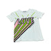 A White Short Sleeve T Shirts from I Pinco Pallino in size 4T for girl. (Front View)