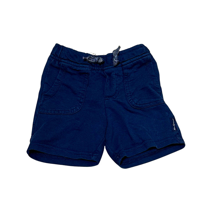 A Navy Shorts from Ben Sherman in size 18-24M for boy. (Front View)