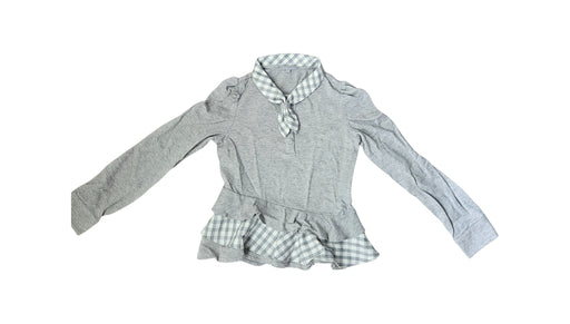 A Grey Long Sleeve Polos from Nicholas & Bears in size 10Y for girl. (Front View)