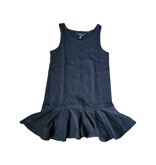 A Navy Sleeveless Dresses from Polo Ralph Lauren in size 6T for girl. (Front View)