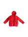 A Red Puffer/Quilted Jackets from Seed in size 4T for neutral. (Front View)