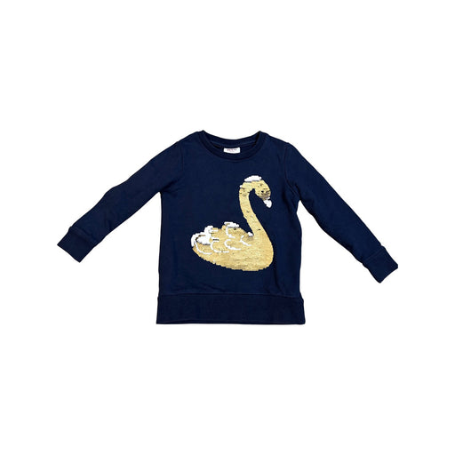 A Navy Crewneck Sweatshirts from Seed in size 3T for girl. (Front View)