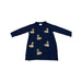 A Navy Sweater Dresses from Seed in size 2T for girl. (Front View)