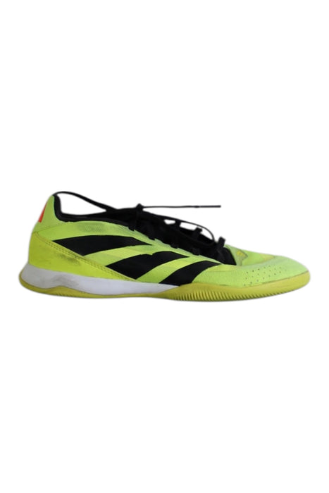 A Yellow Cleats/Soccer Shoes from Adidas in size 13Y for boy. (Front View)