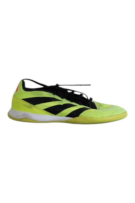 A Yellow Cleats/Soccer Shoes from Adidas in size 13Y for boy. (Front View)