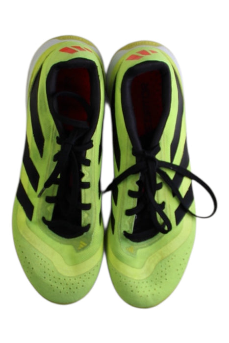 A Yellow Cleats/Soccer Shoes from Adidas in size 13Y for boy. (Back View)