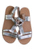 A Silver Sandals from Jacadi in size 6T for girl. (Back View)