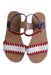 A Multicolour Sandals from Jacadi in size 6T for girl. (Back View)