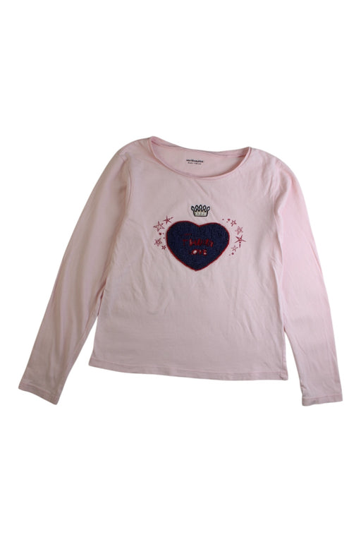 A Pink Long Sleeve Tops from Vertbaudet in size 8Y for girl. (Front View)