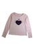 A Pink Long Sleeve Tops from Vertbaudet in size 8Y for girl. (Front View)