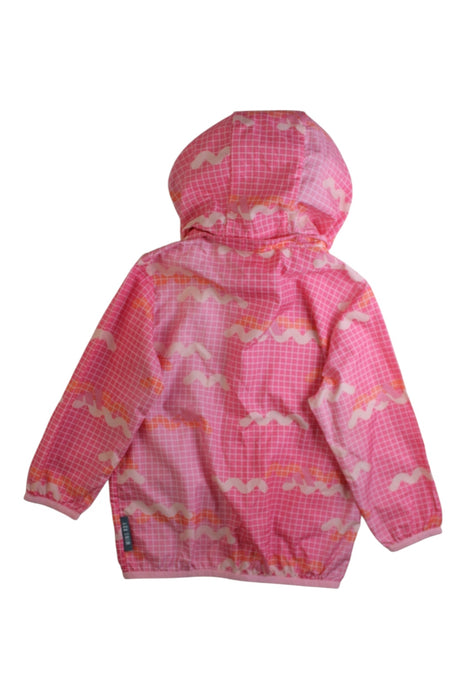 A Pink Rain Jackets from Adidas in size 2T for girl. (Back View)