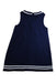 A Navy Sleeveless Dresses from Chickeeduck in size 5T for girl. (Back View)