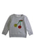 A Grey Crewneck Sweatshirts from Global  Work in size 8Y for girl. (Front View)
