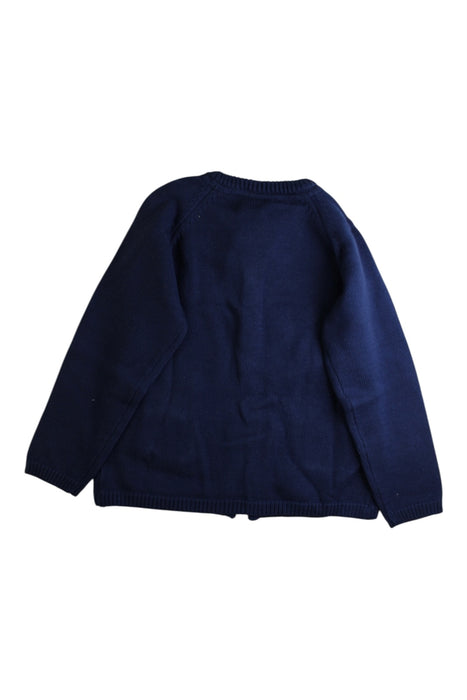 A Navy Cardigans from Jojo Maman Bébé in size 6T for girl. (Back View)