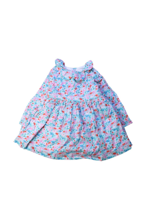 A Multicolour Long Sleeve Dresses from Jacadi in size 2T for girl. (Front View)