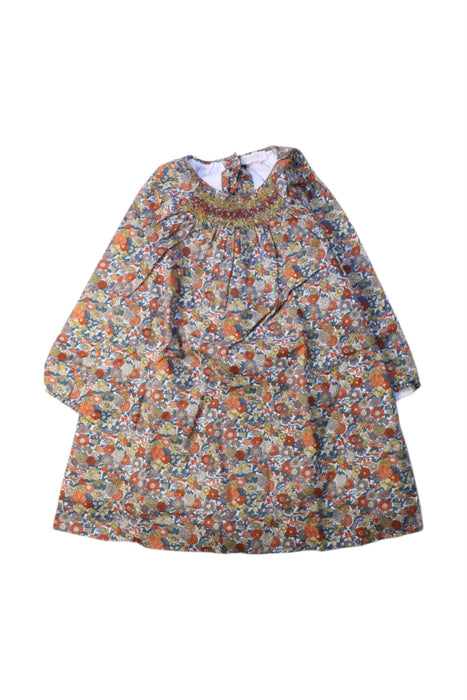 A Multicolour Long Sleeve Dresses from Les Enfantines in size 2T for girl. (Front View)