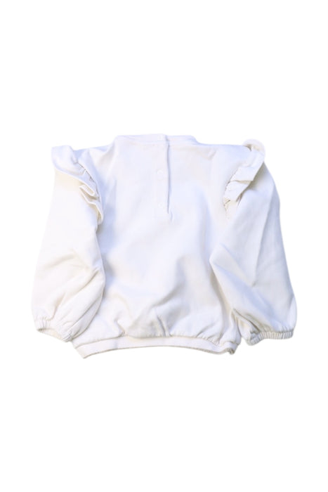 A White Crewneck Sweatshirts from Orchestra in size 18-24M for girl. (Back View)