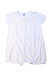 A White Short Sleeve Rompers from Petit Bateau in size 12-18M for girl. (Front View)