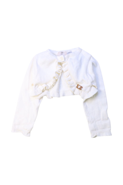A White Cardigans from Chicco in size 6-12M for girl. (Front View)