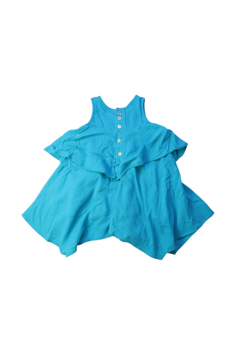 A Blue Sleeveless Dresses from Catimini in size 12-18M for girl. (Back View)