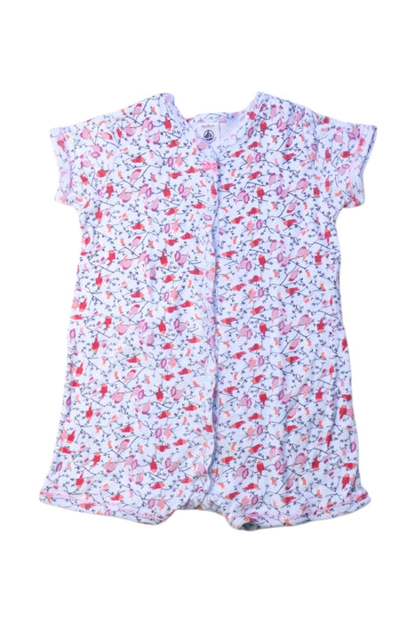 A Multicolour Short Sleeve Rompers from Petit Bateau in size 12-18M for girl. (Front View)