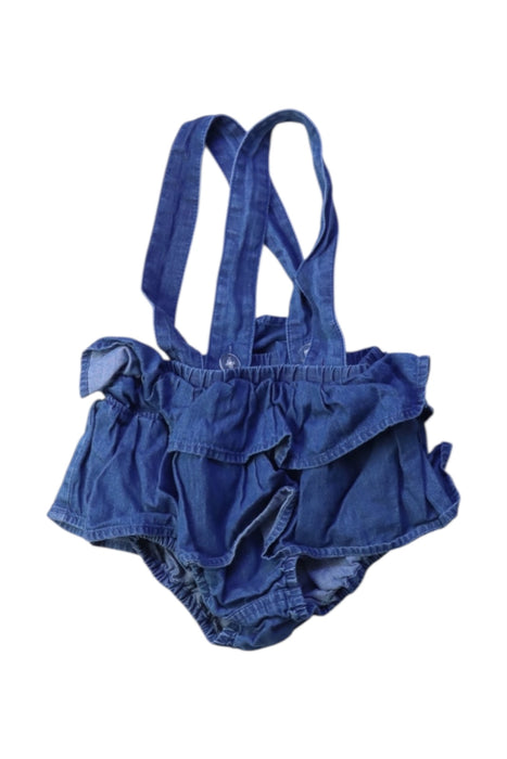 A Blue Overall Shorts from Country Road in size 6-12M for girl. (Front View)