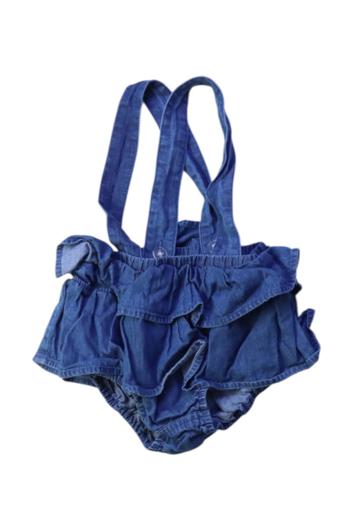 A Blue Overall Shorts from Country Road in size 6-12M for girl. (Front View)