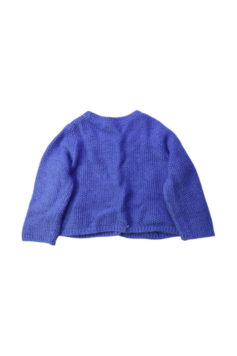 A Blue Cardigans from DPAM in size 12-18M for girl. (Back View)
