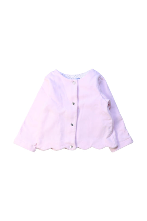A Pink Cardigans from Jacadi in size 12-18M for girl. (Front View)