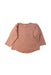 A Brown Long Sleeve Tops from Quincy Mae in size 12-18M for neutral. (Back View)