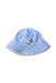 A Blue Sun Hats from Seed in size 12-18M for boy. (Front View)