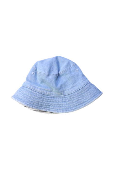 A Blue Sun Hats from Seed in size 12-18M for boy. (Back View)