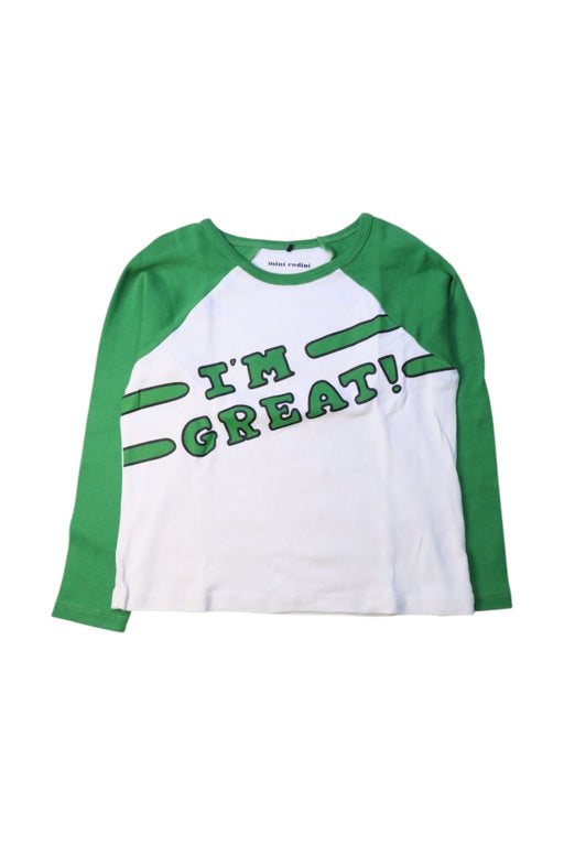 A Green Long Sleeve T Shirts from Mini Rodini in size 3T for neutral. (Front View)
