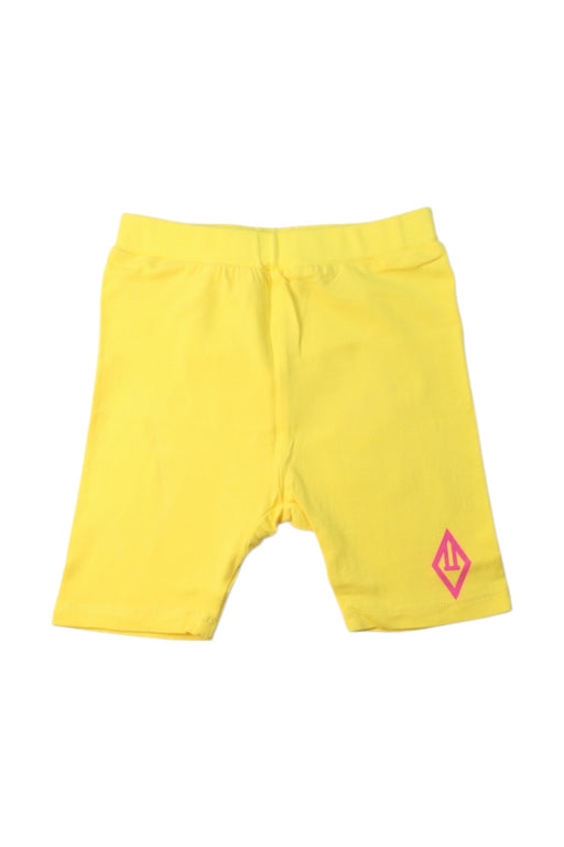 A Yellow Active Shorts from The Animals Observatory in size 8Y for girl. (Front View)