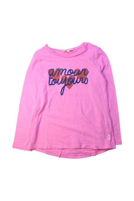 A Pink Long Sleeve Tops from Catimini in size 8Y for girl. (Front View)