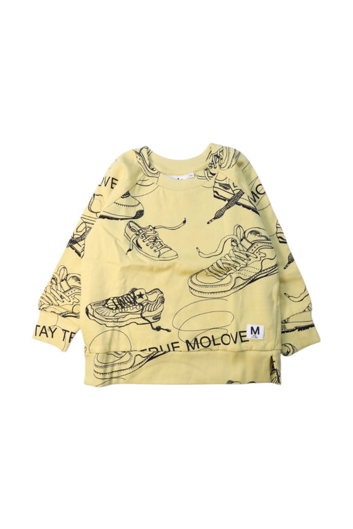 A Yellow Crewneck Sweatshirts from Molo in size 7Y for girl. (Front View)