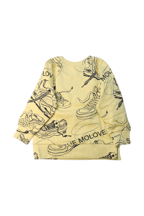 A Yellow Crewneck Sweatshirts from Molo in size 7Y for girl. (Back View)