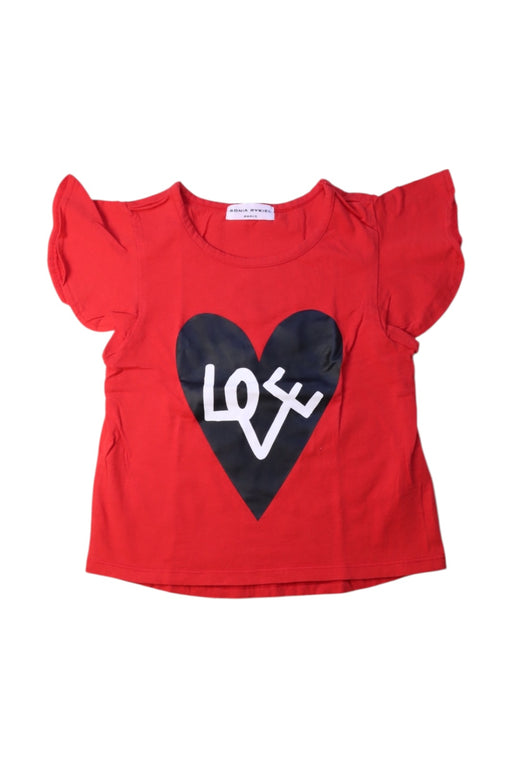 A Red Short Sleeve Tops from Sonia Rykiel in size 8Y for girl. (Front View)