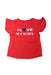 A Red Short Sleeve Tops from Sonia Rykiel in size 8Y for girl. (Back View)