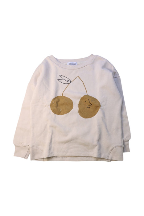 A Beige Crewneck Sweatshirts from Bobo Choses in size 4T for neutral. (Front View)