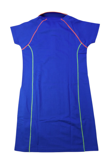 A Blue Short Sleeve Dresses from Polo Ralph Lauren in size 7Y for girl. (Back View)