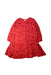 A Red Long Sleeve Dresses from Catimini in size 6T for girl. (Front View)
