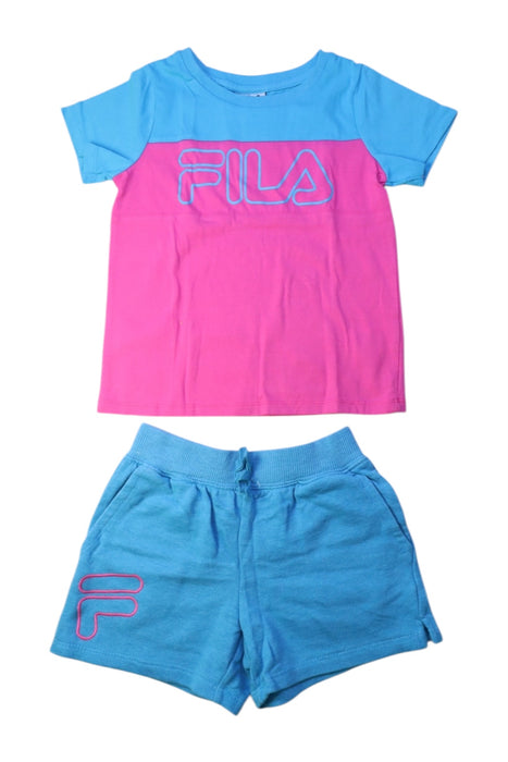 A Multicolour Shorts Sets from Fila in size 7Y for girl. (Front View)