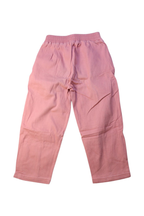 A Pink Casual Pants from Bobo Choses in size 6T for girl. (Back View)